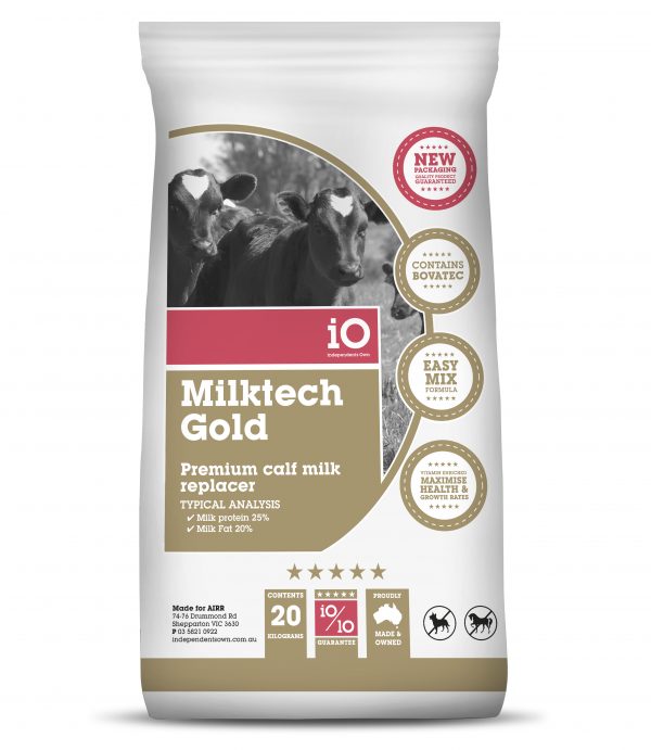 IO MILKTECH GOLD CALF MILK REPLACER 20KG (CONTAINS BOVATEC)