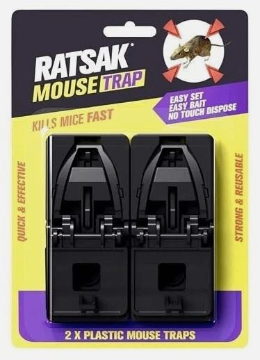 TRAP PLASTIC MOUSE 2PK