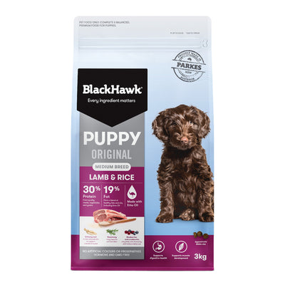 BLACKHAWK PUPPY LAMB RICE 3KG