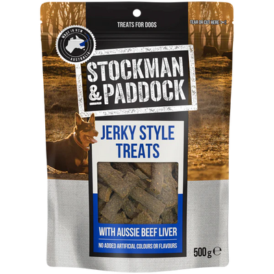 STOCKMAN PADDOCK JERKY TREATS 500gm