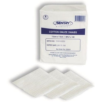 GAUZE SWABS 10CM 8 PLY