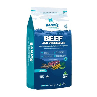 BANJOS BEEF VEG ADULT DOG 20KG