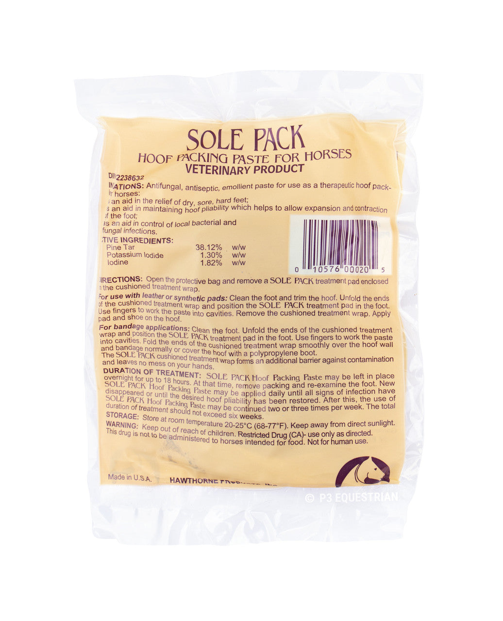 HAWTHORNE SOLE PACK SACHET
