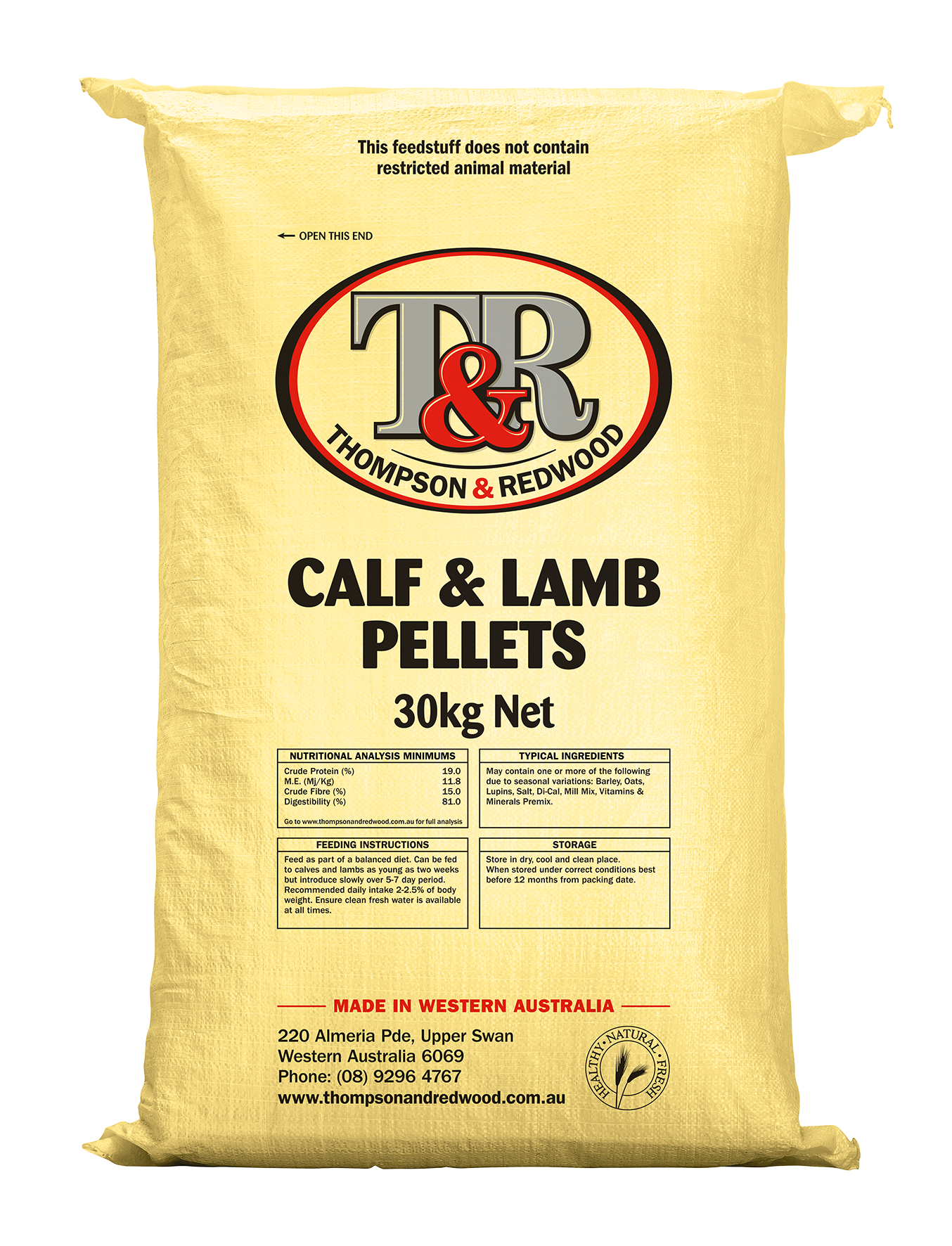 CALF AND LAMB STARTER PELLETS 30KG