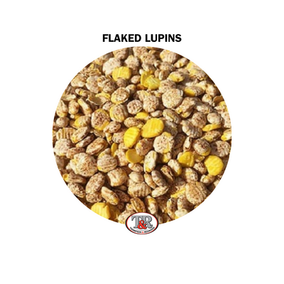 T & R LUPINS FLAKED PINK BAG 25KG