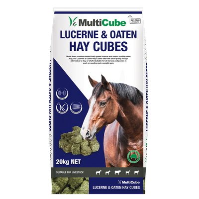 MULTICUBE LUCERNE & OATEN HAY 20KG 