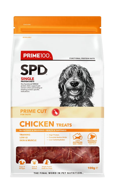 PRIME100 SPD PRIME CUT CHICKEN TREATS 100G