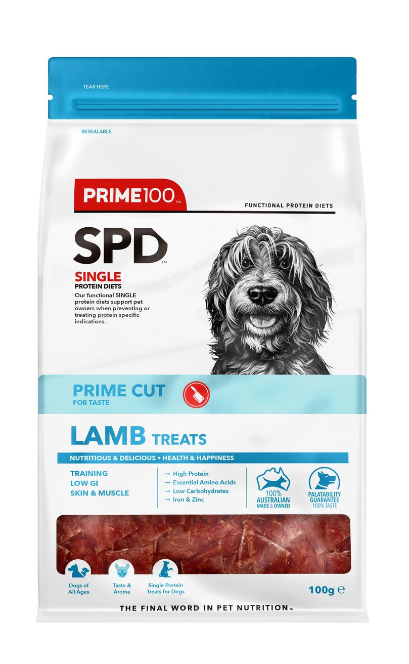 PRIME100 SPD PRIME CUT LAMB TREATS 100G