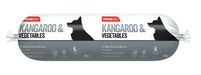 PRIME 100 KANGAROO & VEGETABLE ROLL 2KG