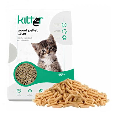 KITTER WOOD LITTER 15KG