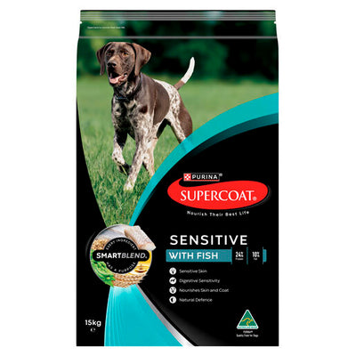 SUPERCOAT SENSITIVE (STOMACH & SKIN) 15KG 