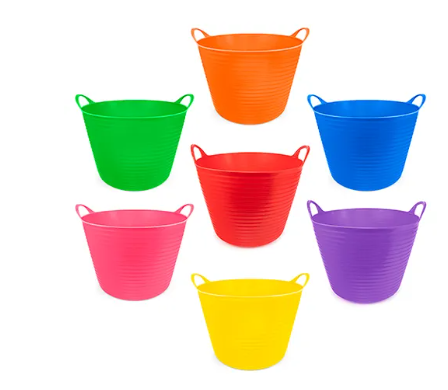 FLEXIBLE TUB VARIOUS COLOURS [SZ:42LT]