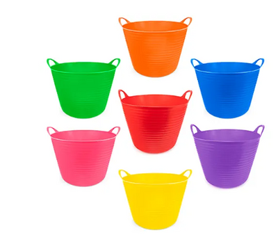 FLEXIBLE TUB VARIOUS COLOURS [SZ:42LT]