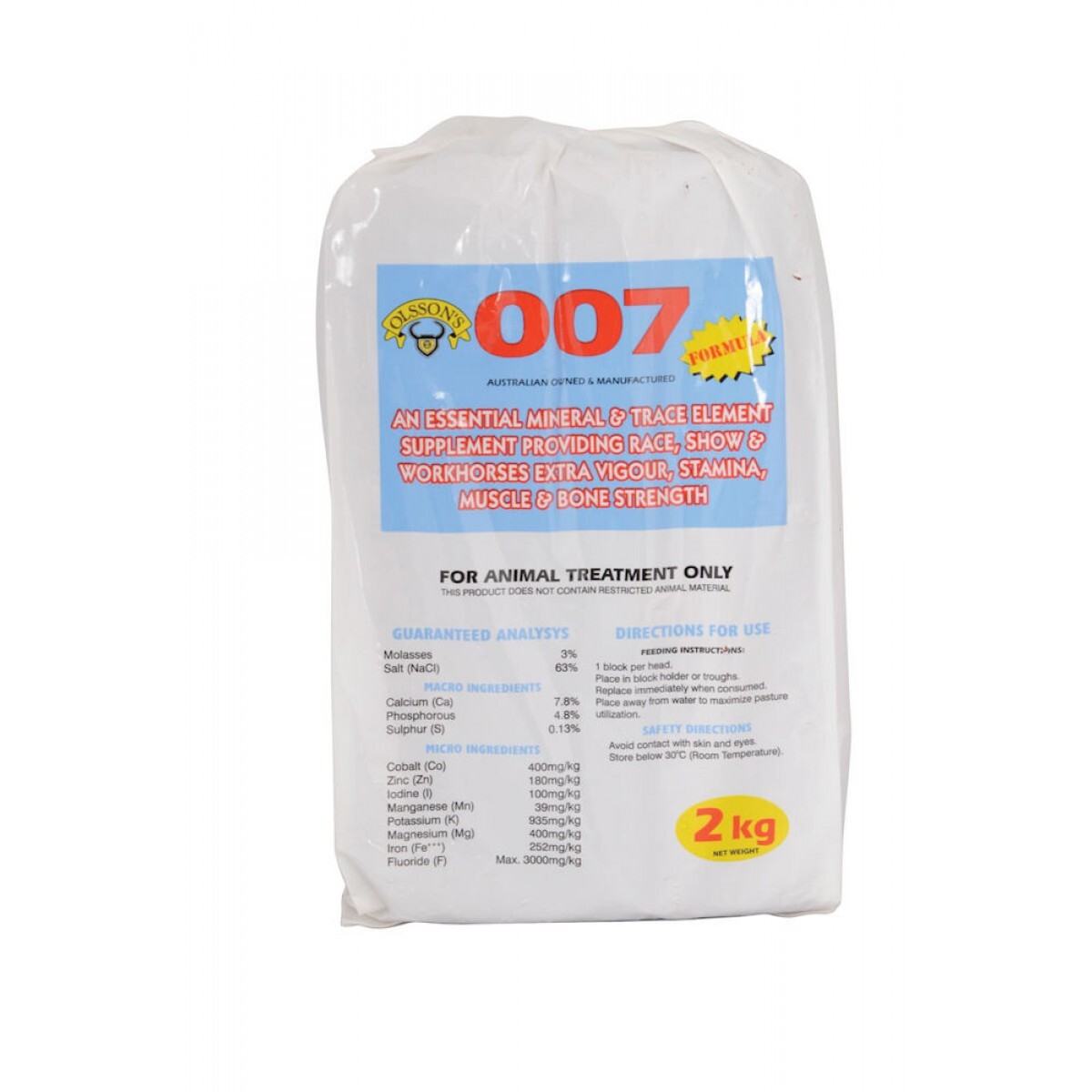 007 OLSSONS HORSE BRICK 2KG