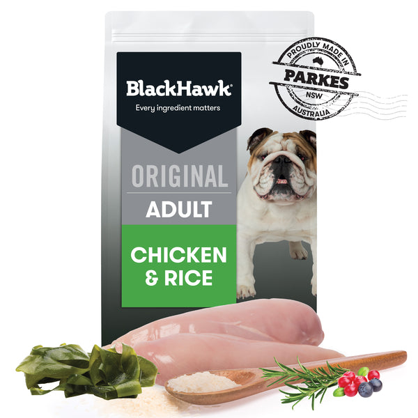 BLACKHAWK DOG CHICKEN RICE 20KG