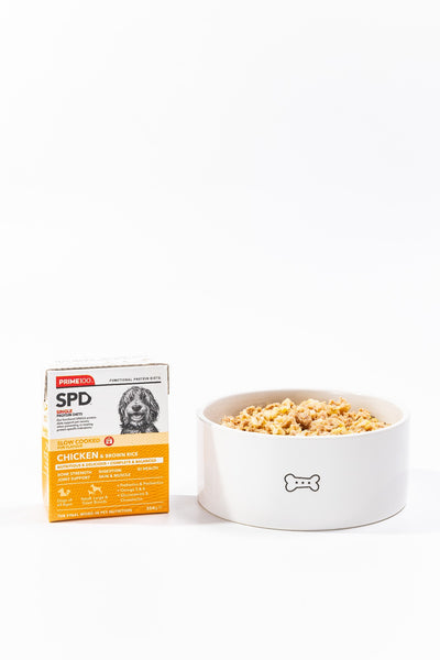PRIME 100 SLOW COOKED CHICKEN & BROWN RICE 354g