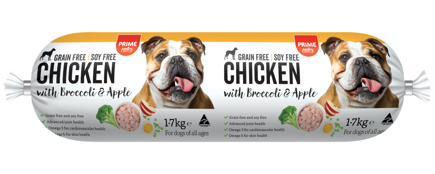 PRIME 100 CHICKEN BROCCOLI & APPLE ROLL 1.7kg