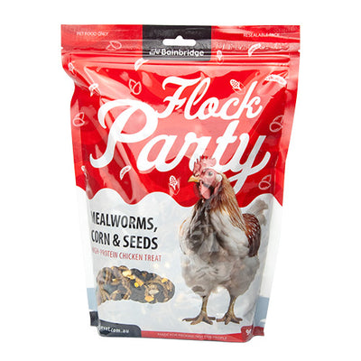 FLOCK PARTY MEALWORMS CORN & SEEDS 900gm
